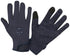 Cavalleria Toscana CT Winter Riding Gloves in navy blue, featuring a fleece lining, touchscreen fingertips, adjustable wrist straps and CT logo grip palms.