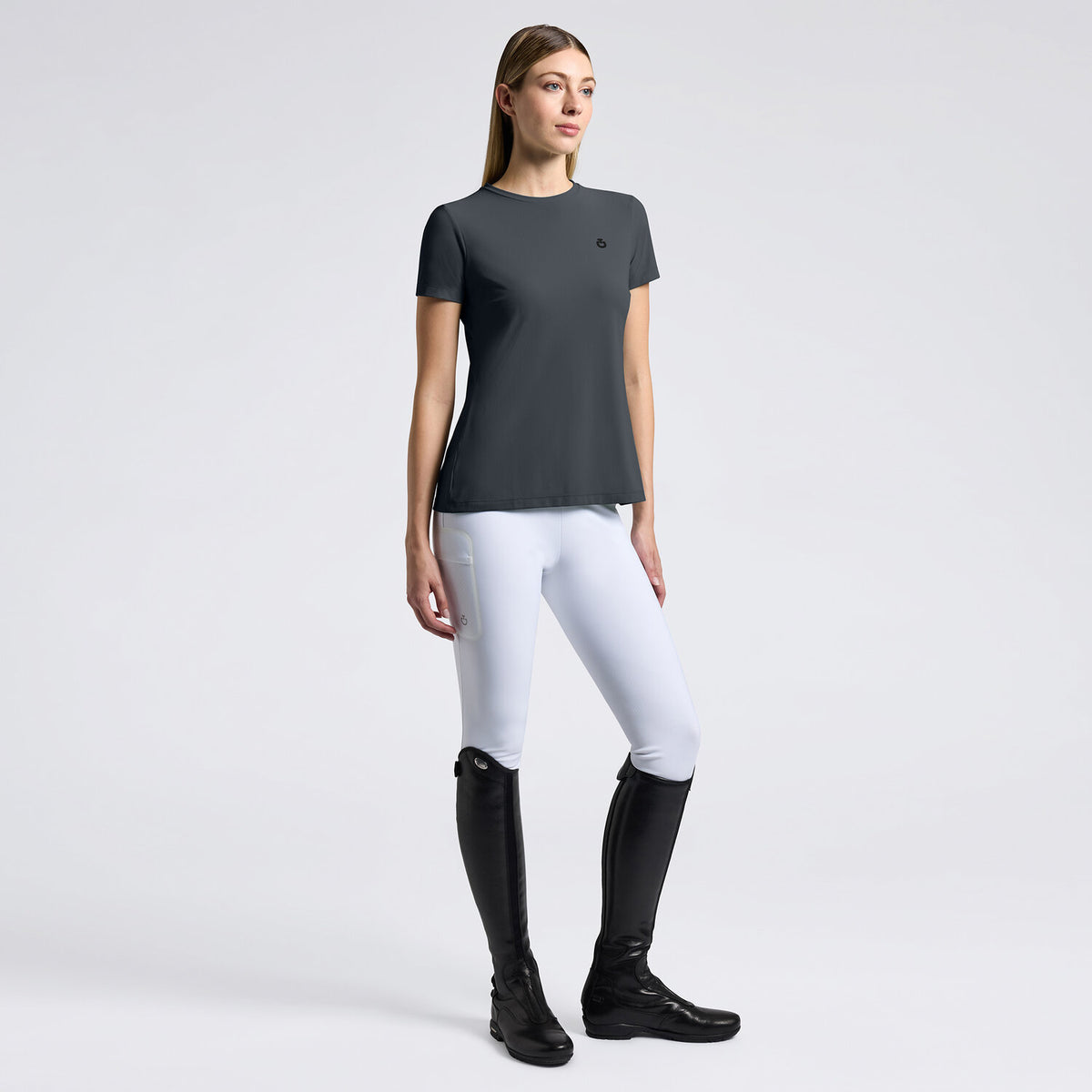 Cavalleria Toscana Ct Ladies Jersey T-shirt With 3D Logo