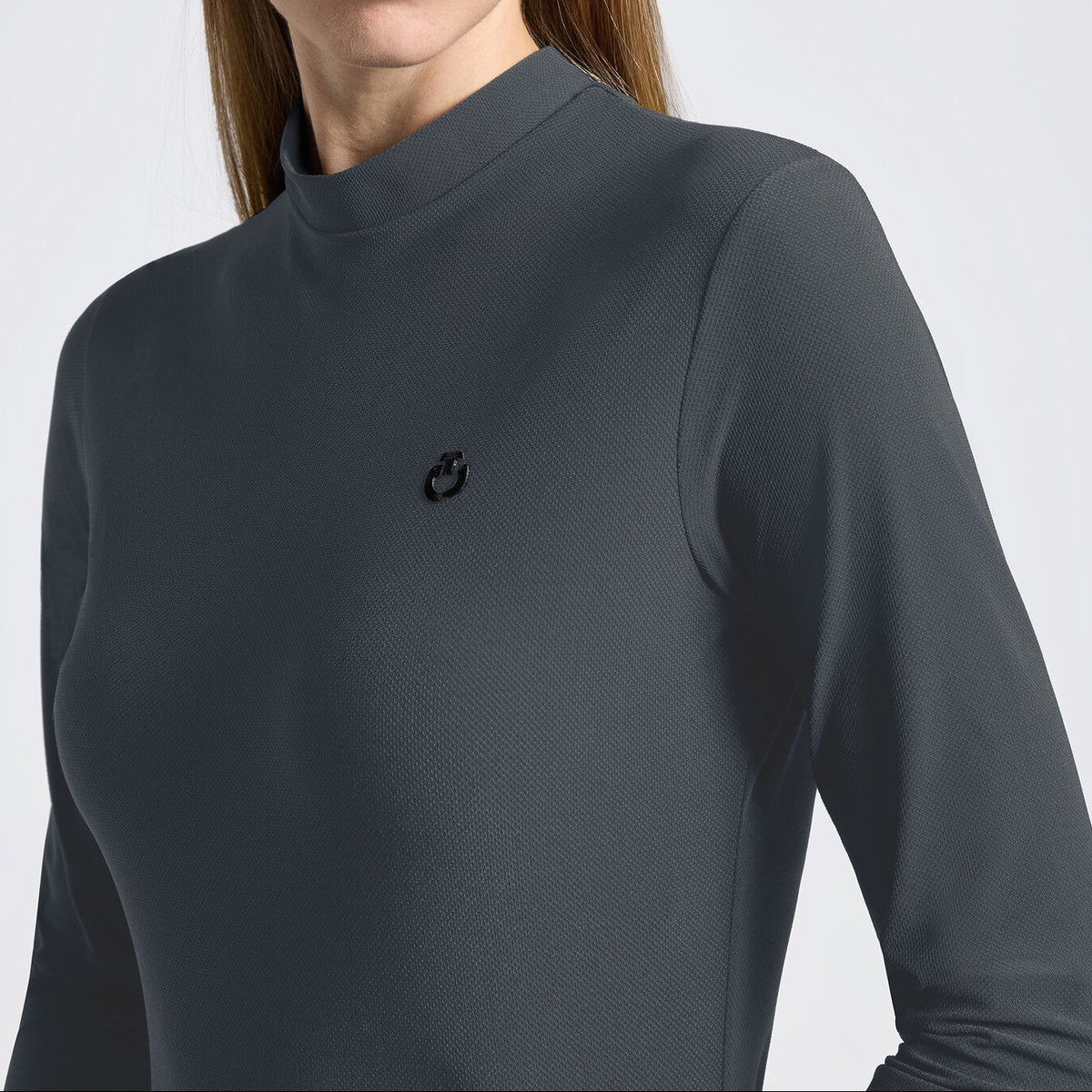 Cavalleria Toscana CT Ladies Jersey Long Sleeved Training Polo With Stamp Logo