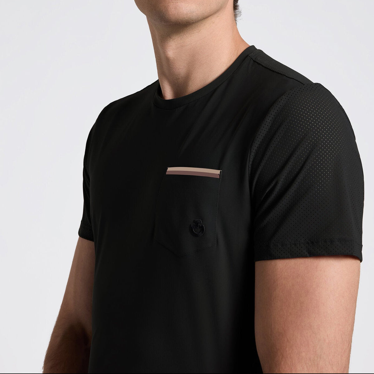 Cavalleria Toscana CT Mens Jersey T-Shirt With Pocket