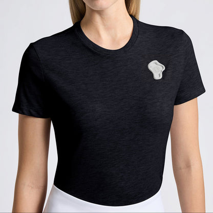 Cavalleria Toscana CT Ladies Cotton T-Shirt With 3D Stamp Logo