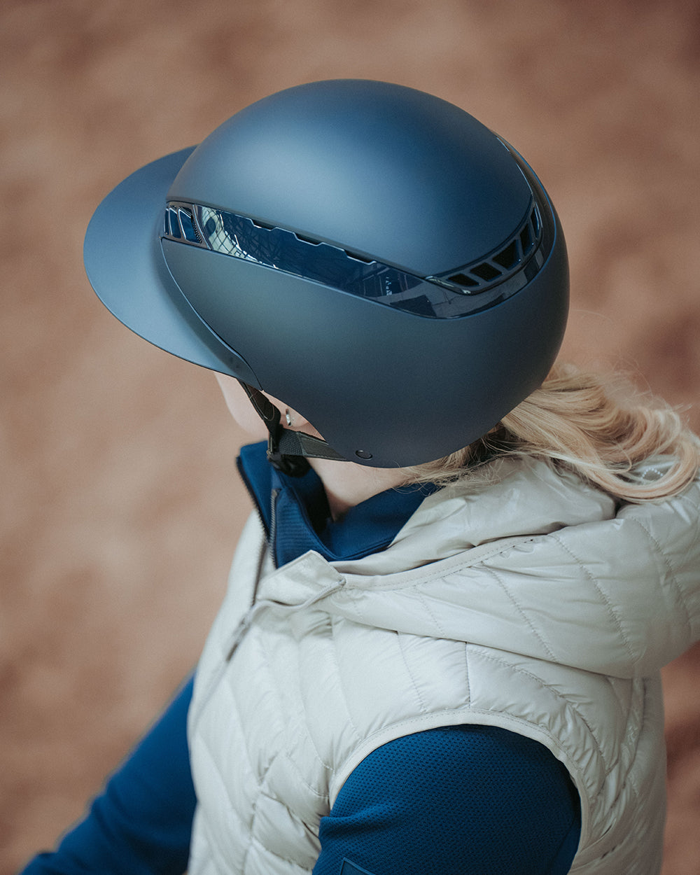 Abus x Pikeur Pure Riding Helmet - Long Visor.