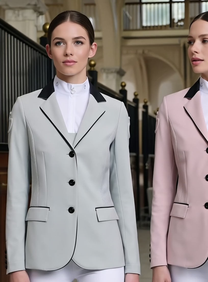 Cavalleria Toscana Perforated Ladies GP Competition Jacket - Violet