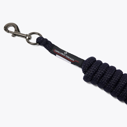 Cavalleria Toscana CT Lead Rope featuring durable braided rope, a metal snap hook fastening and signature Cavalleria Toscana branded label for everyday horse handling.