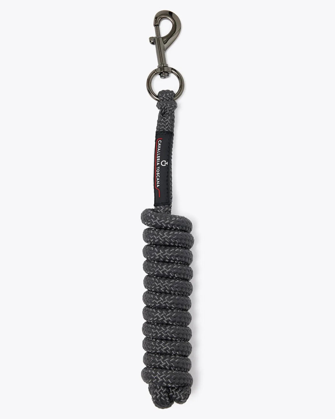 Cavalleria Toscana CT Lead Rope featuring durable braided rope, a metal snap hook fastening and signature Cavalleria Toscana branded label for everyday horse handling.