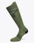 Cavalleria Toscana CT Performance Knee-High Riding Sock featuring a ribbed cuff, contrasting geometric REVO design, striped ankle detailing and reinforced heel.