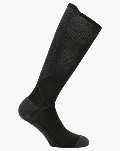 Cavalleria Toscana CT Revo Knee-High Riding Sock featuring an ergonomic technical knit design, reinforced heel and toe, ribbed foot detailing and contoured calf panels.