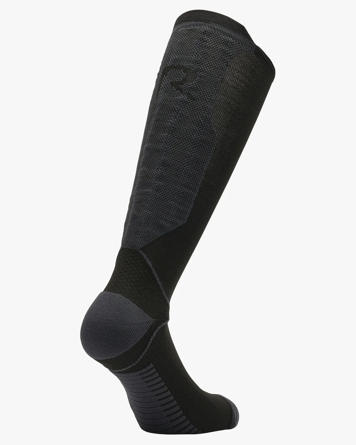 Cavalleria Toscana CT Revo Knee-High Riding Sock featuring an ergonomic technical knit design, reinforced heel and toe, ribbed foot detailing and contoured calf panels.