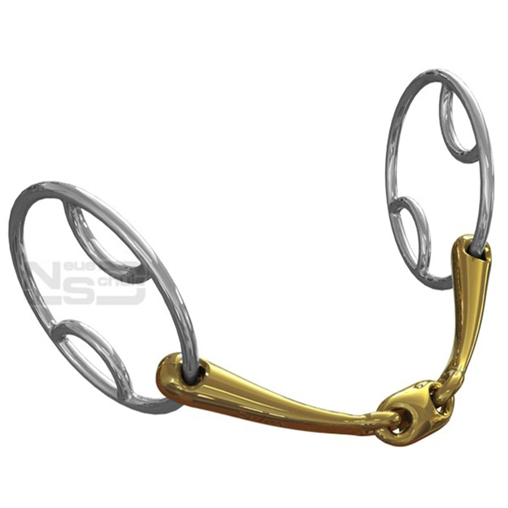 Neue Schule Pony Tranz Angled Lozenge Beval Horse Bit (10mm) 8093-BEV45