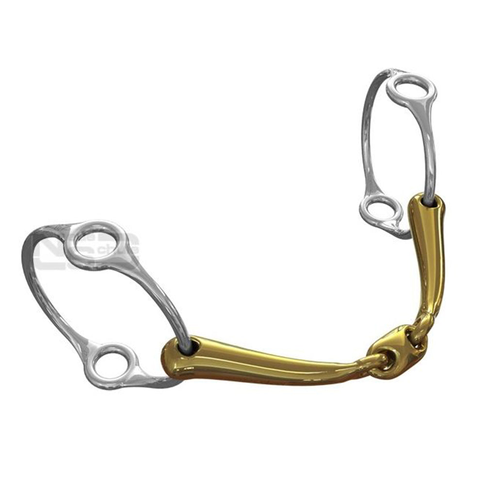 Neue Schule Tranz Angled Lozenge Balding Horse Bit (16mm) 8023-BG