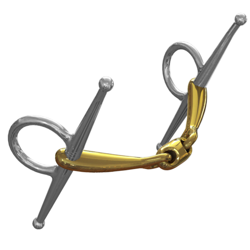 Neue Schule Tranz Angled Lozenge Full Cheek Horse Bit (14mm) 8022-FC