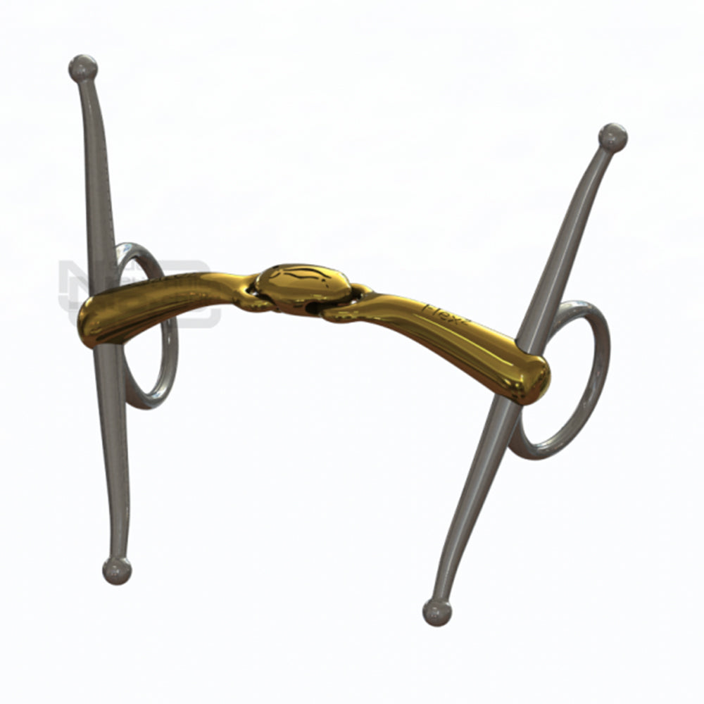 Neue Schule Turtle Top with Flex Full Cheek Horse Bit (16mm) 7023-FC TT.