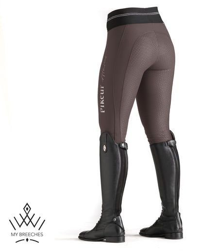 Pikeur Gia Athleisure Full Grip Ladies Breeches 2022 My Breeches | Pikeur 32/UK18”/USA20” Fossil