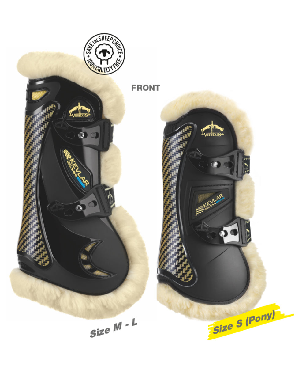 Veredus Kevlar Gel Vento Front Tendon Boots Save the Sheep