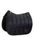 Eskadron Big Square Faux Leather Saddle Pad Platinum Summer 2023 -Black-Pony - Dressage-