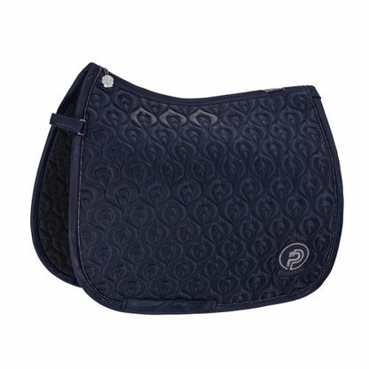 Eskadron Highgloss Peacock Saddle Pad Platinum Pure 23 -Navy-Pony - Dressage-