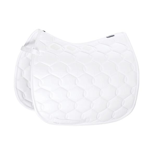 Eskadron Glossy Wave Saddle Cloth -White-Pony - GP/Jumping-
