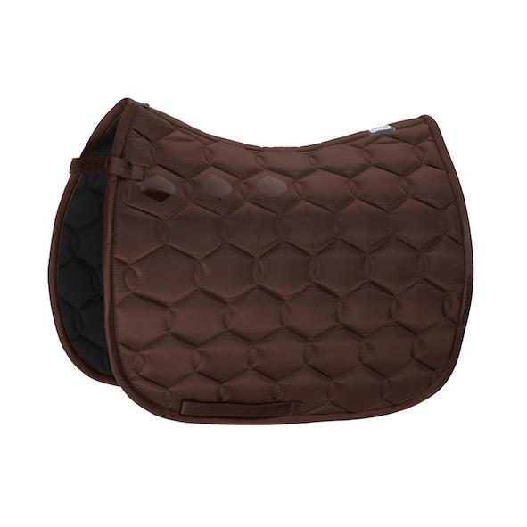 Eskadron Glossy Wave Saddle Cloth -Dark Brown-Pony - GP/Jumping-