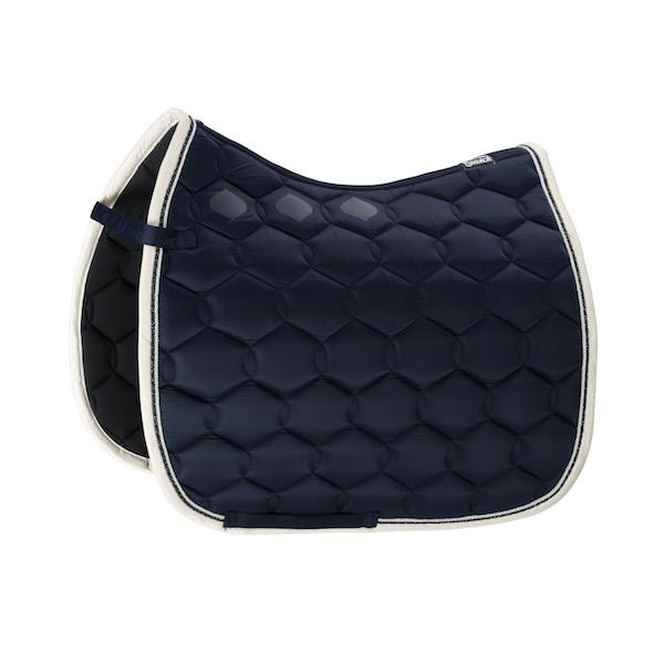 Eskadron Glossy Wave Contrast Saddle Cloth -Nightblue-Pony - Dressage-
