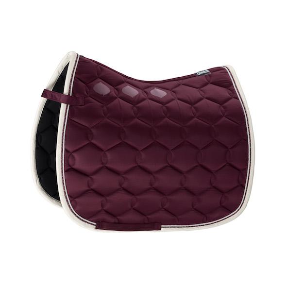 Eskadron Glossy Wave Contrast Saddle Cloth -Blackberry-Pony - Dressage-