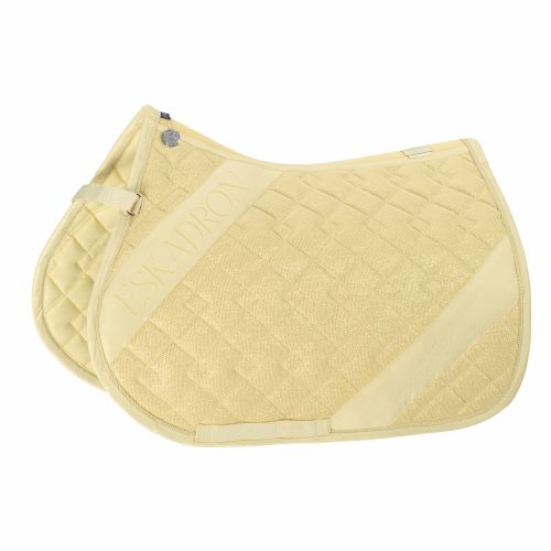 Eskadron Glitter Mesh Saddle Pad Platinum Pure 23 -Sunflower-Full - GP/Jumping-