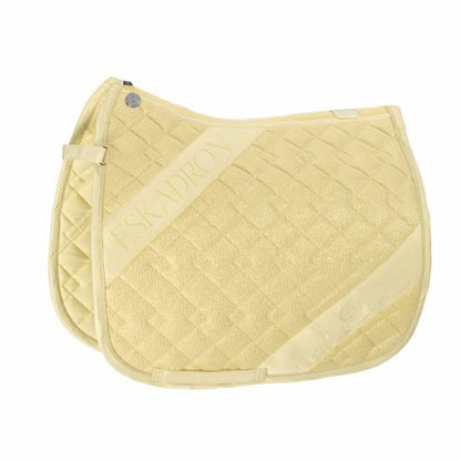 Eskadron Glitter Mesh Saddle Pad Platinum Pure 23 -Sunflower-Full - Dressage-