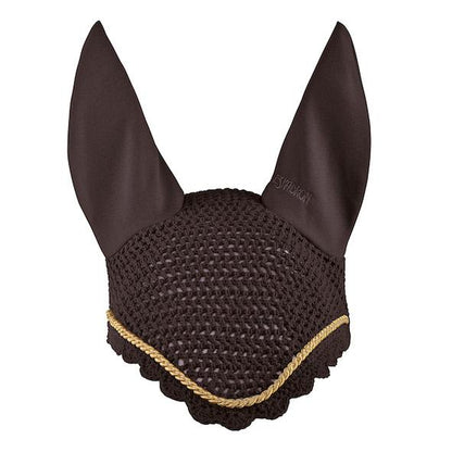 Eskadron Regular Gold Braid Fly Hood -Dark Brown-Pony (P2)-
