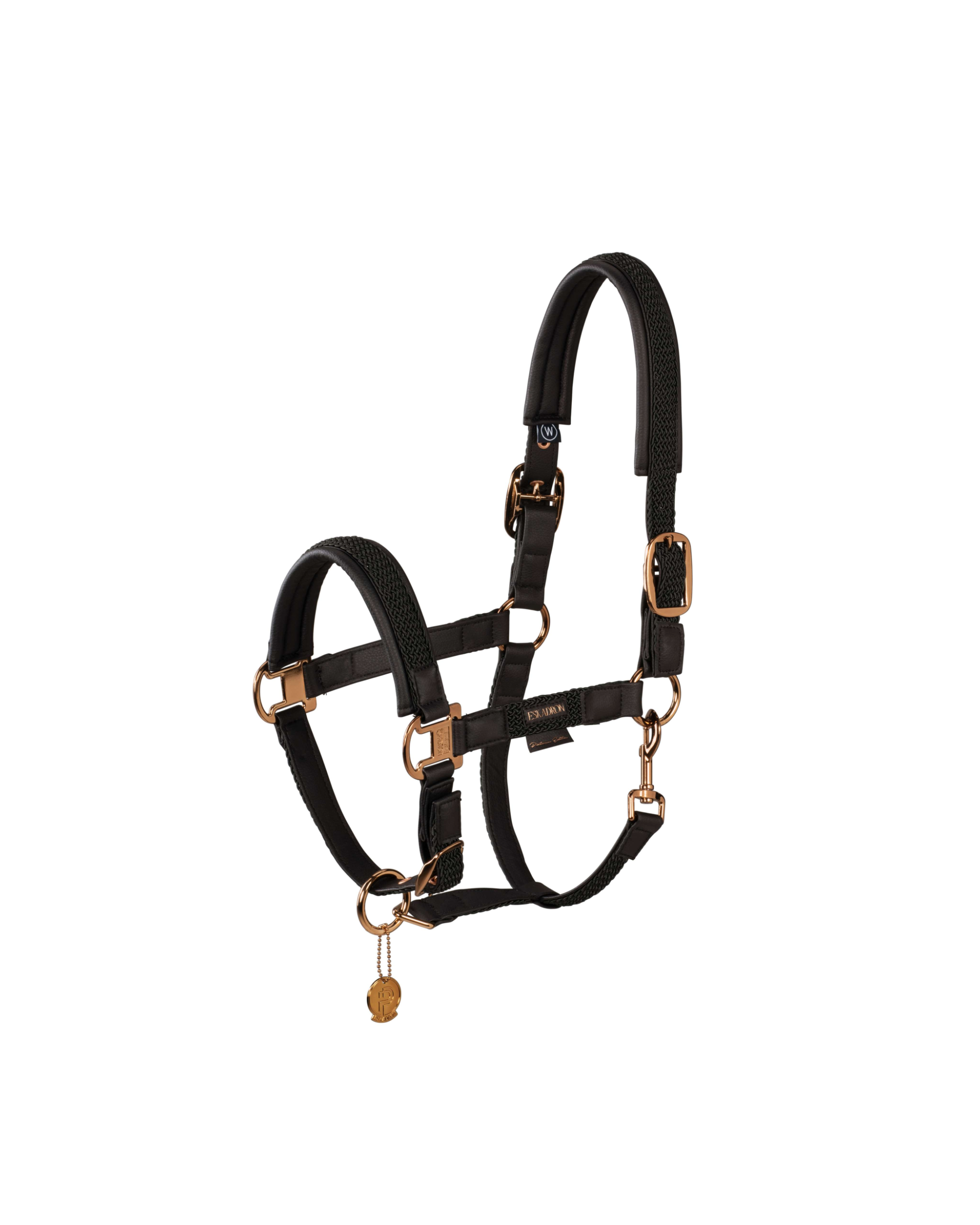 Eskadron Mesh Double Pin Head Collar Platinum Summer 2023 -Black-Pony (P2)-