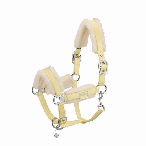 Eskadron Double Pin Matt Gloss Evo-Wool Headcollar Platinum Pure 23 -Sunflower-Pony (P2)-