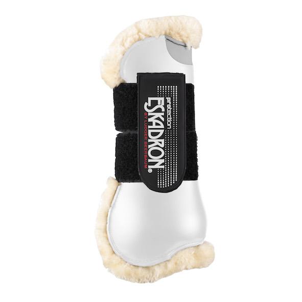Eskadron Flexisoft Faux Fur Tendon Boots (Front) -White-Pony-