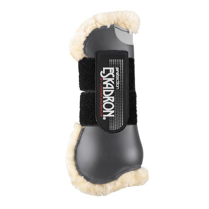 Eskadron Flexisoft Faux Fur Tendon Boots (Front) -Anthracite-Pony-