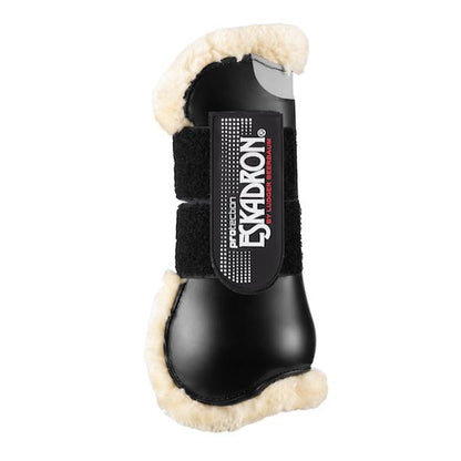 Eskadron Flexisoft Faux Fur Tendon Boots (Front) -Black-Pony-