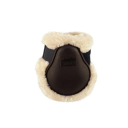 Eskadron Protection Faux Fur Fetlock Boots -Dark Brown-Full-