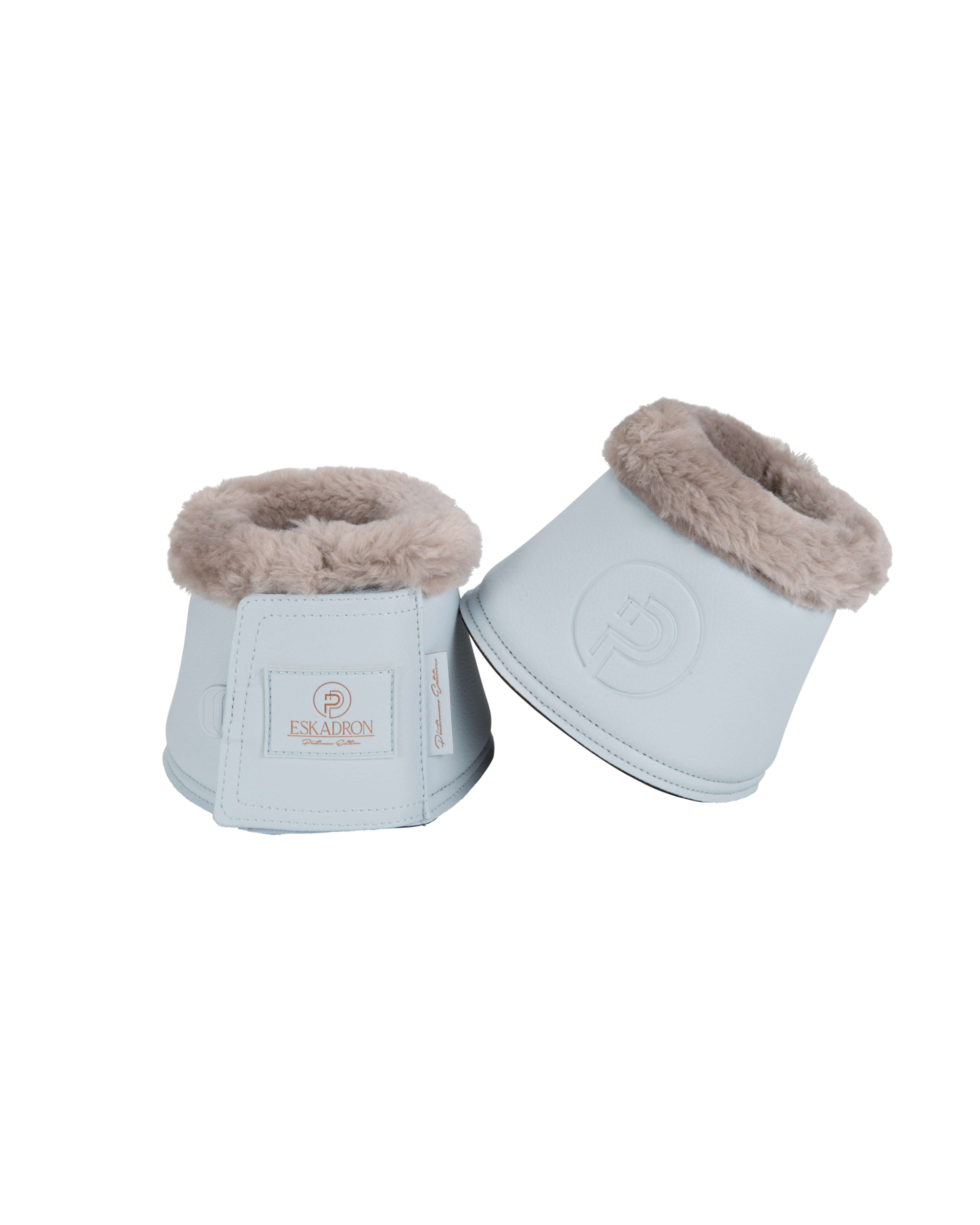 Eskadron Faux Leather/Fur Bell Boots Platinum Summer 2023 -Powder Blue-Small-