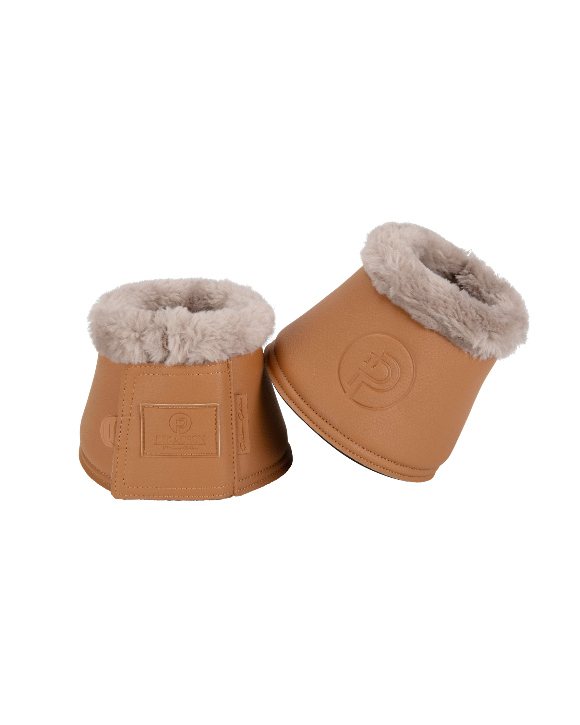 Eskadron Faux Leather/Fur Bell Boots Platinum Summer 2023 -Cognac-Small-