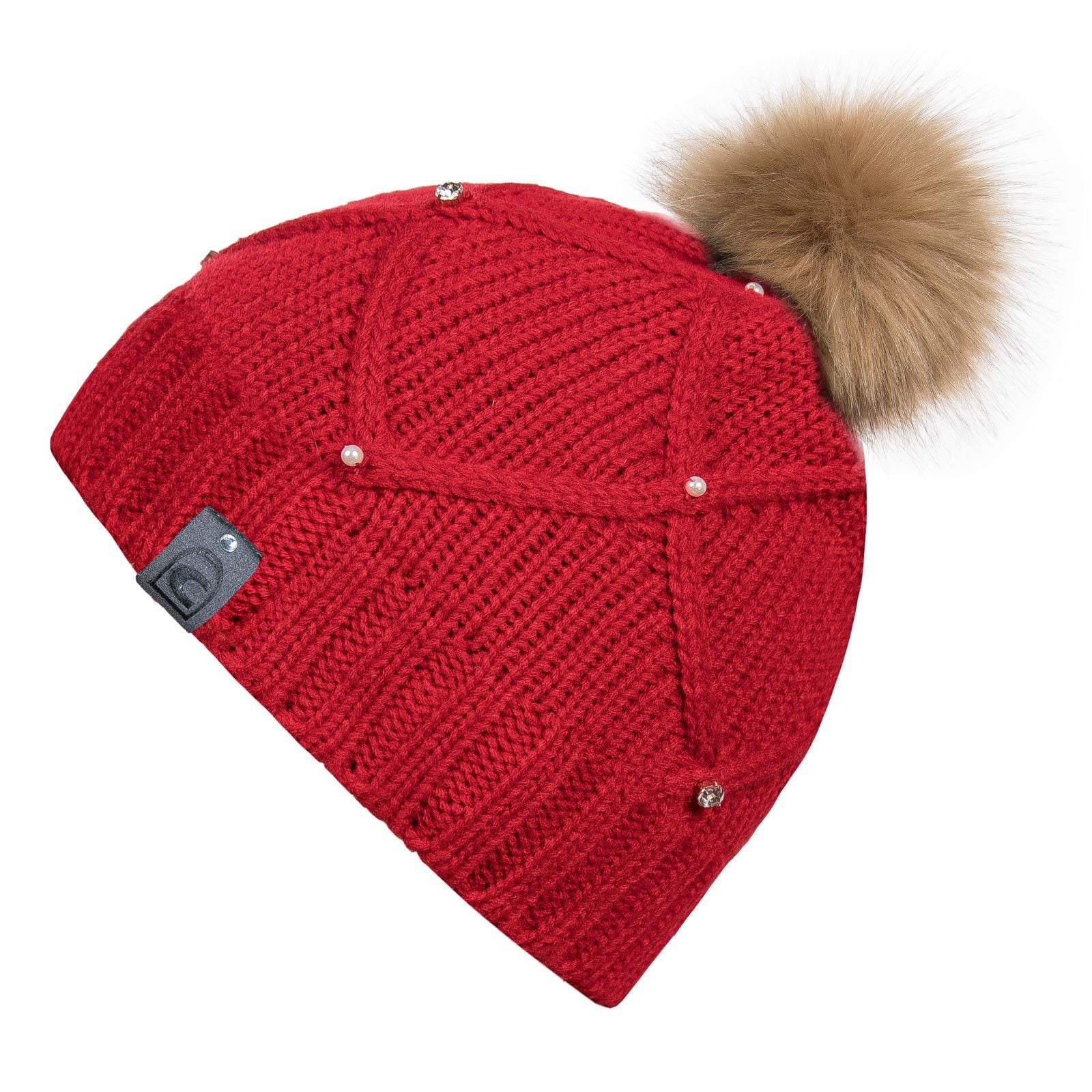 Cavallo Libby Knitted Hat My Breeches | Pikeur Lipstick Red