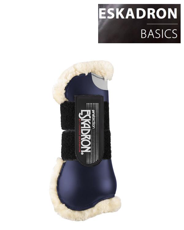 Eskadron Flexisoft Faux Fur Tendon Boots (Front) -Nightblue-Pony-