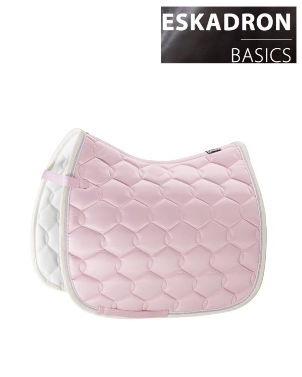 Eskadron Glossy Wave Contrast Saddle Cloth -Powderrose-Pony - Dressage-