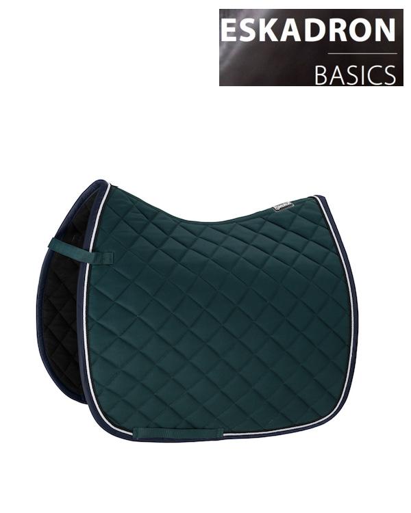 Eskadron Matrix Contrast Saddle Cloth -Racing Green-Pony - Dressage-