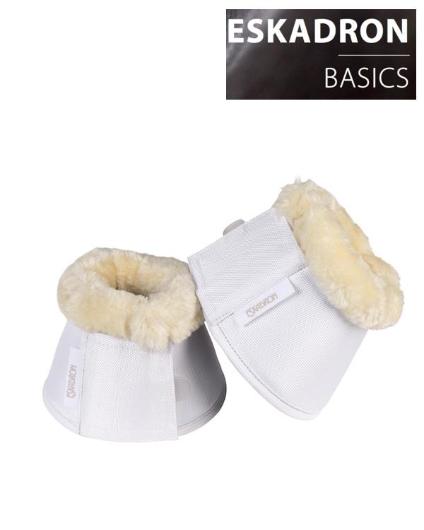 Eskadron Faux Fur Bell Boots -White-Small-