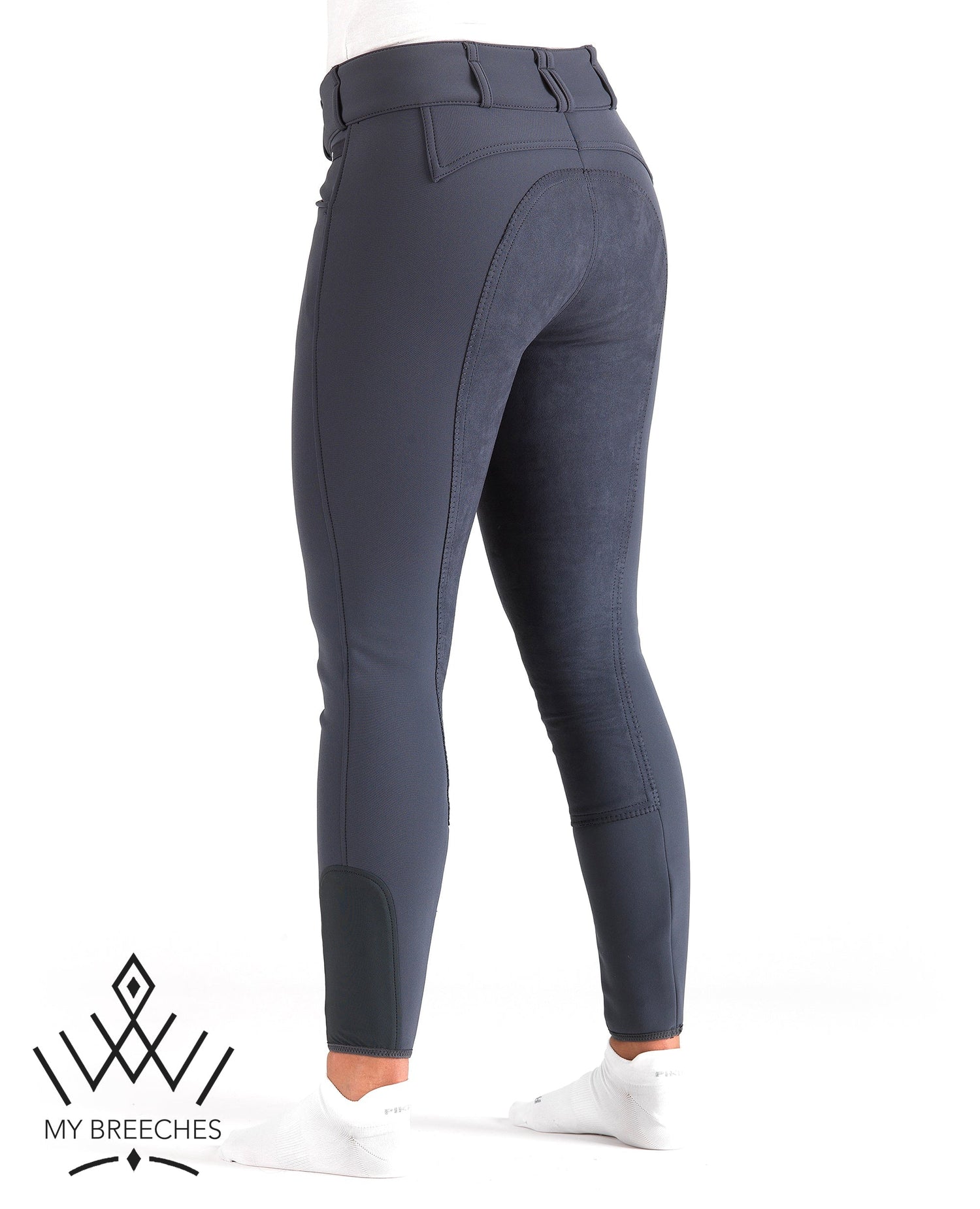 Pikeur Candela Winter Corkshell Full Seat Ladies Breeches My Breeches | Pikeur 34/UK20&quot;/USA22&quot; Dark Shadow