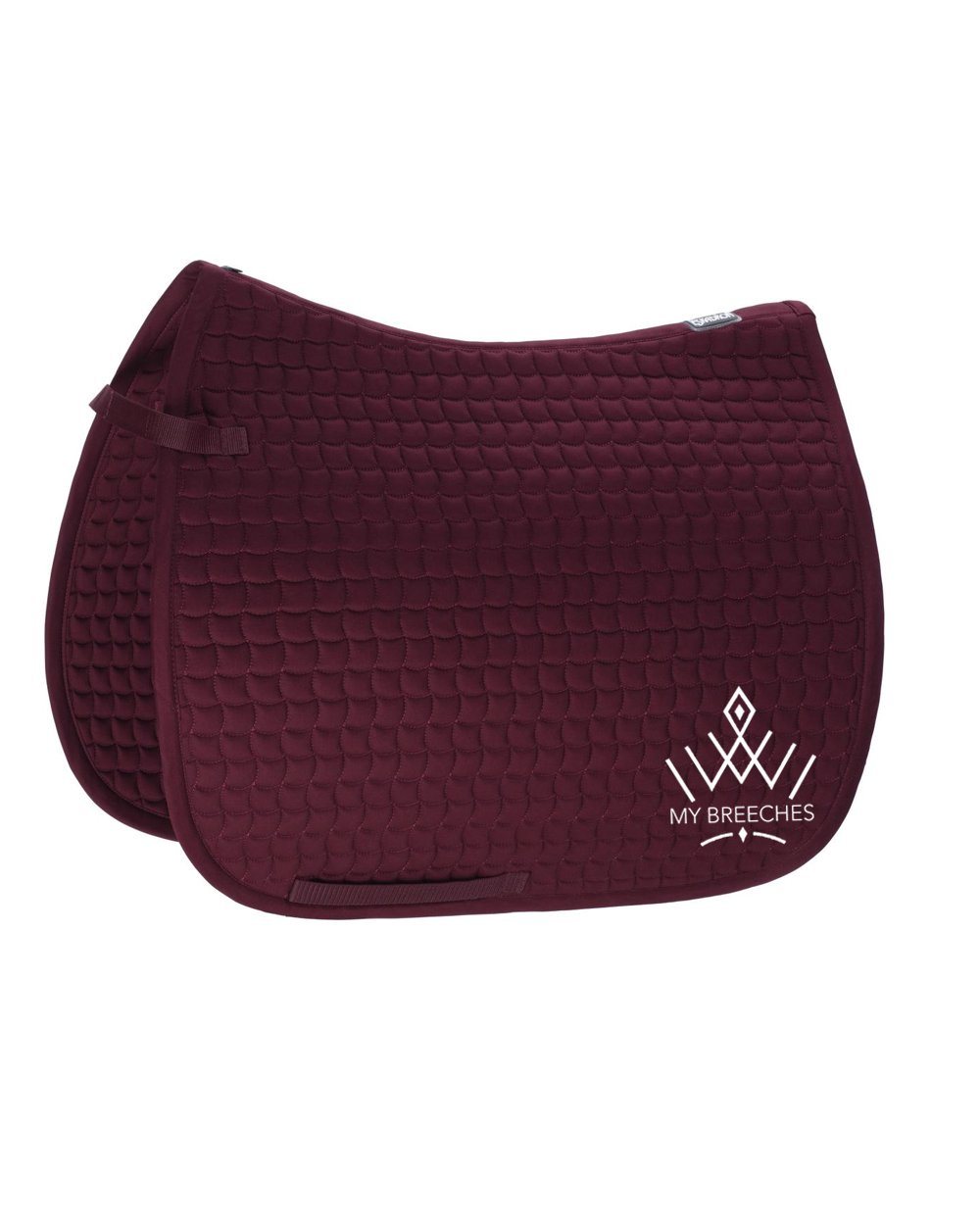 My Breeches Eskadron Logo Saddle Pad -Full - Dressage-White-Black