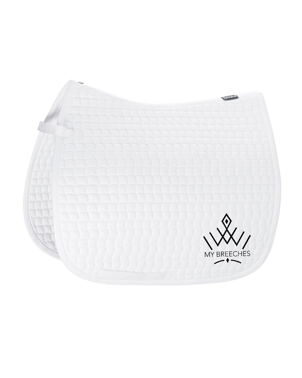 My Breeches Eskadron Logo Saddle Pad -Full - Dressage-White-Black