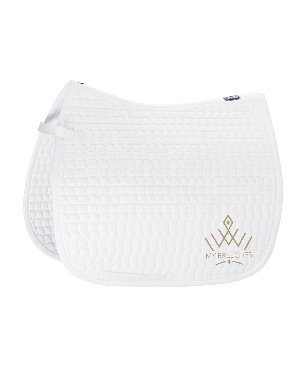 My Breeches Eskadron Logo Saddle Pad -Full - Dressage-White-Black