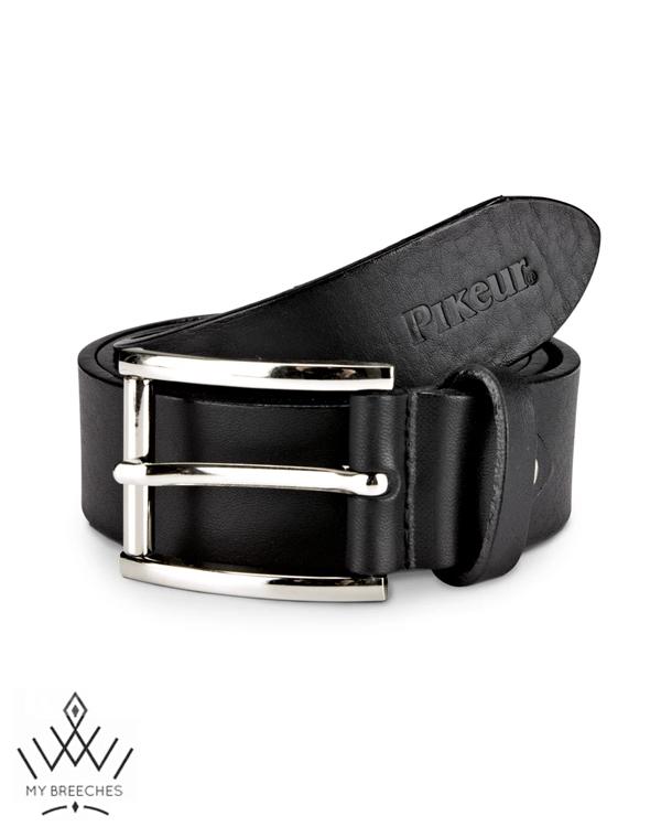 Pikeur Classic Leather Belt With Rectangle Buckle My Breeches | Pikeur